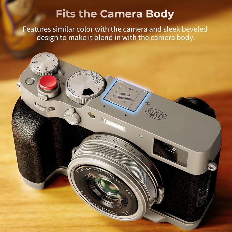 SMALLRIG غطاء حذاء ساخن لكاميرات FUJIFILM X100VI X100V X-E5 X-T4 X-T3 X-T30 X-T30II X-E4 X-T50 X-S20 X-S10 XPro3 X-H2s X-H2 GFX100S GFX100 II GFX50SII فضي - 4697 - Image 3